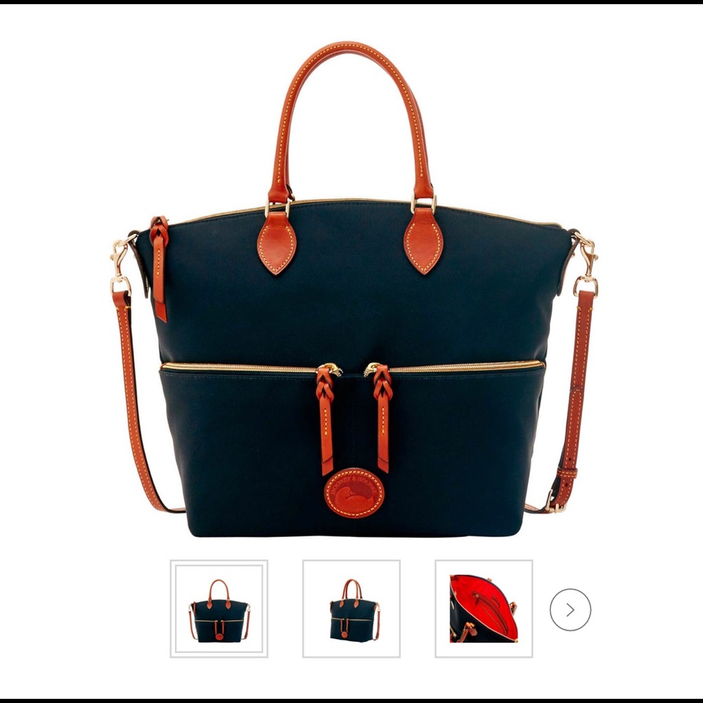 Dooney and Burke Nylon Large Pocket Satchel